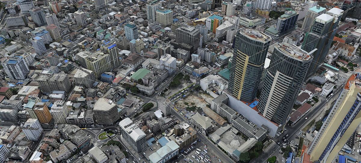 3D photogrammetric model of Dar es Salaam